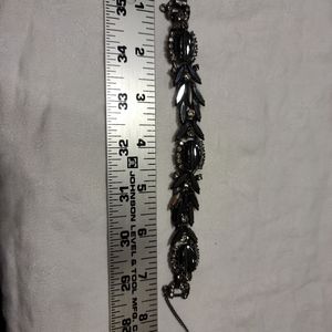 Black rhinestone bracelet
